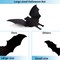 24 Pieces Halloween Bat Decoration,Large Hanging Bat Wall Decal Window Door Entryway Sticker for Party Favor Supply